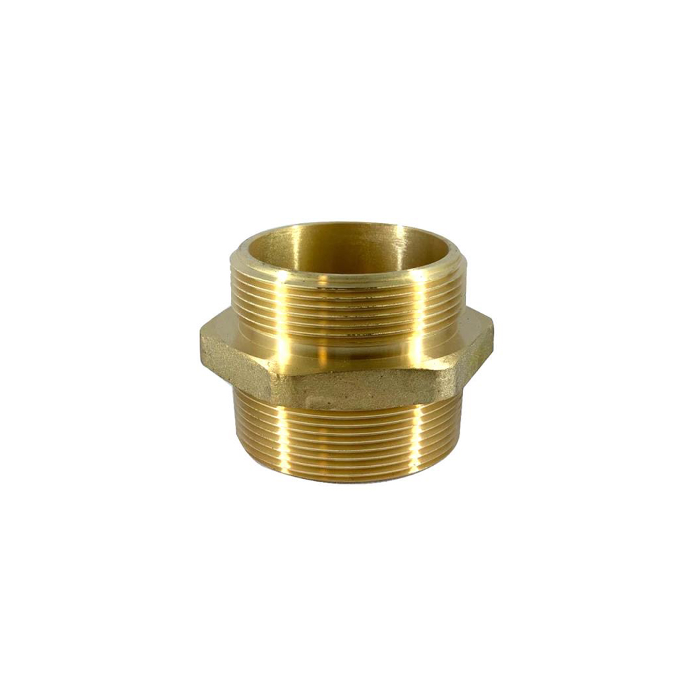 Adapter, Brass, 2" Male NPSH, 2" Male NPT, Hex, Fast