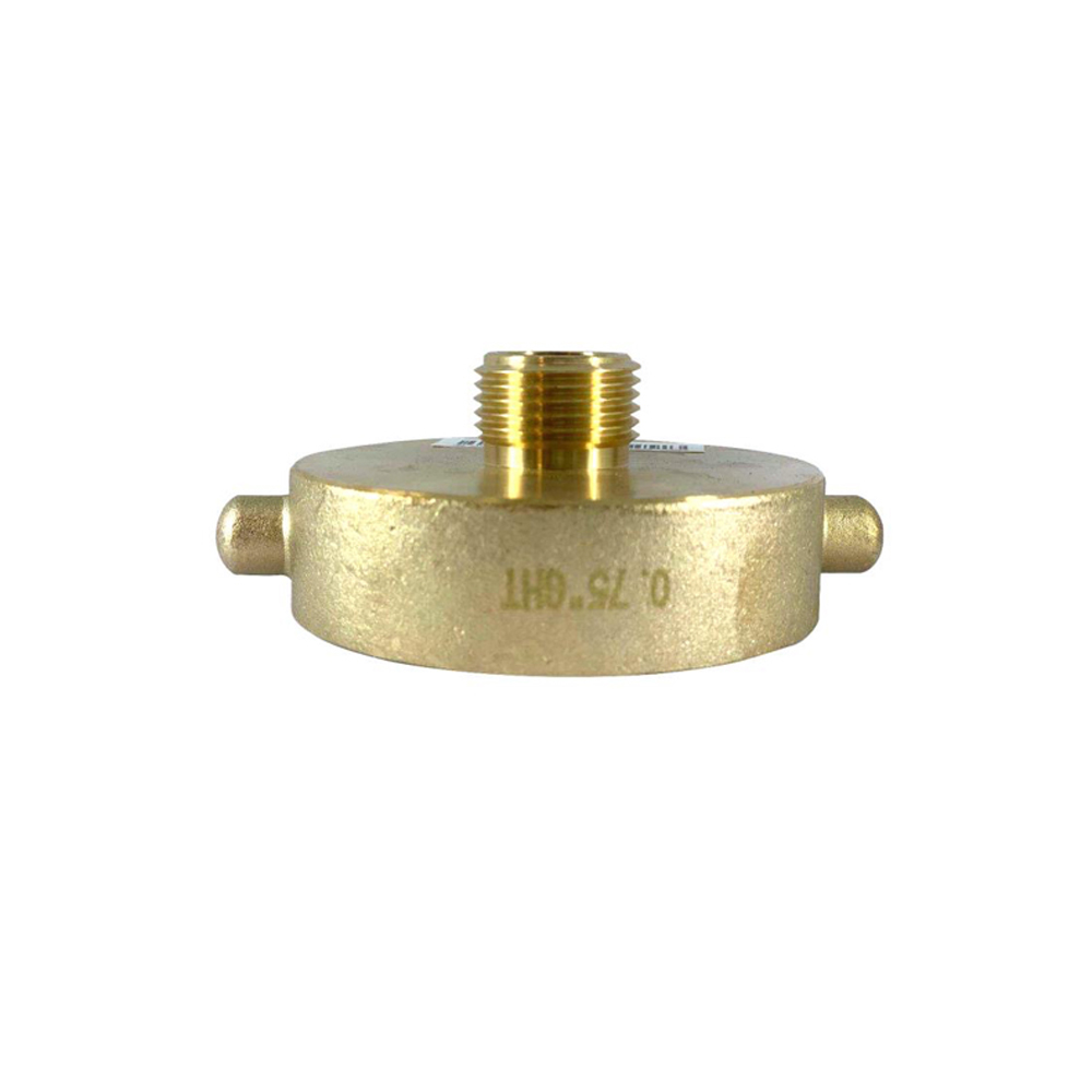 Adapter, Brass, 2.5" Female NST, 0.75" Male NPT, Pin, Fast