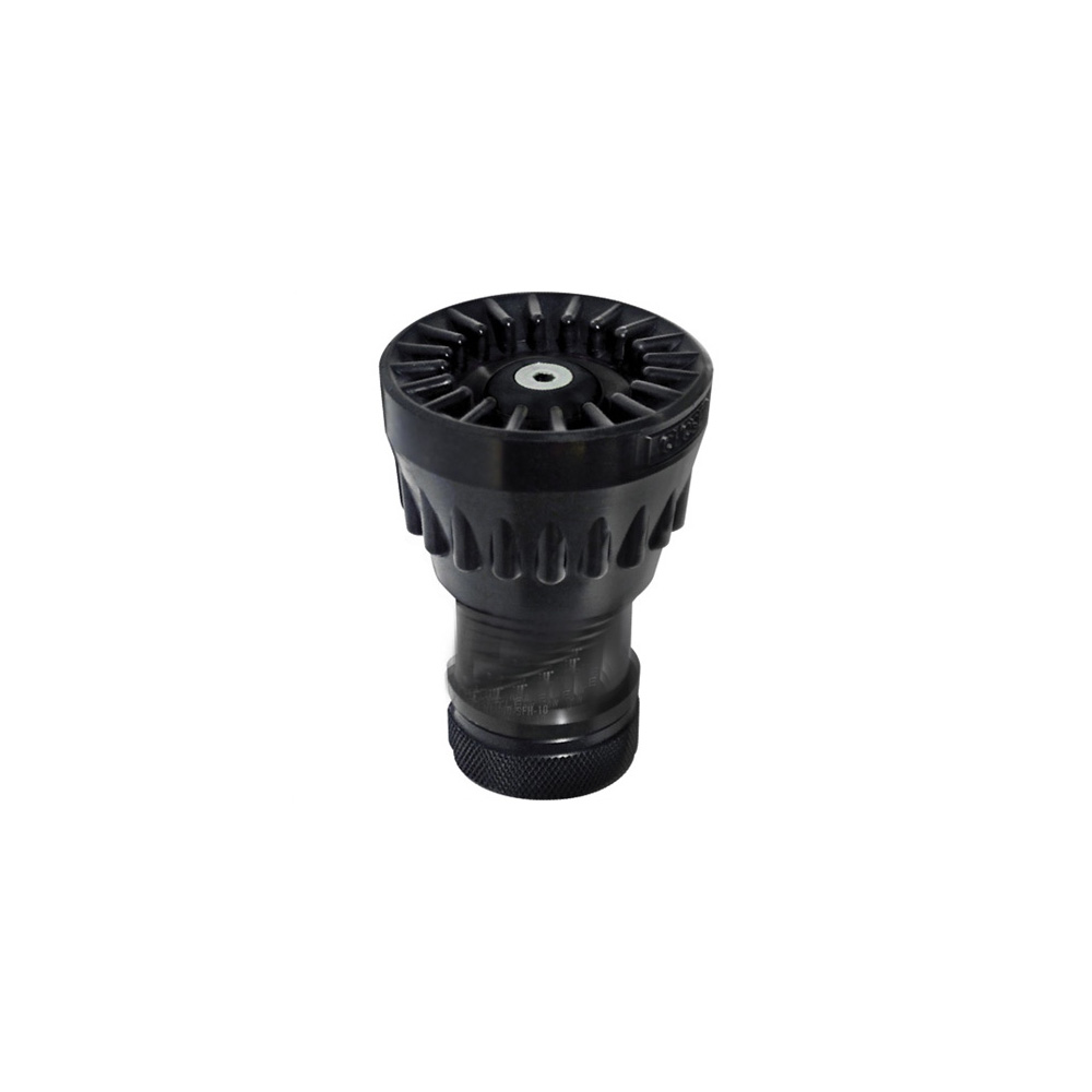 Nozzle, Aluminum, 1" NPSH, Black anodized, With bumper, Fast