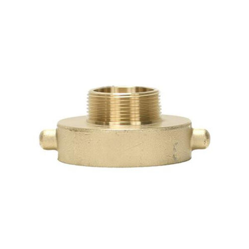 Fire Hydrant Hose Adapter 2-1/2"NST/NH Female x 2" NPT Male, Brass Fire Hydrant Adapter, Pin, Fast