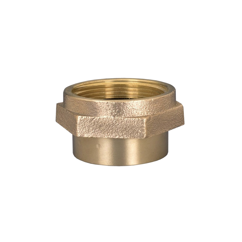 Adapter, Brass, 1.5" Female NPT, 1.5" Female NH/NST, Hex , Fast
