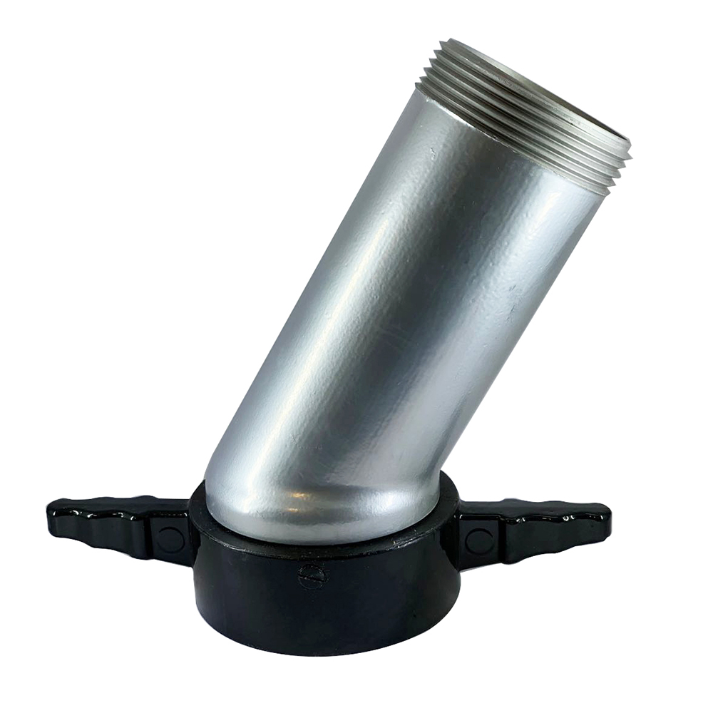 Hydrant Flushing Elbow, Alumium, 2.5" NH/NST, with handle, Fast