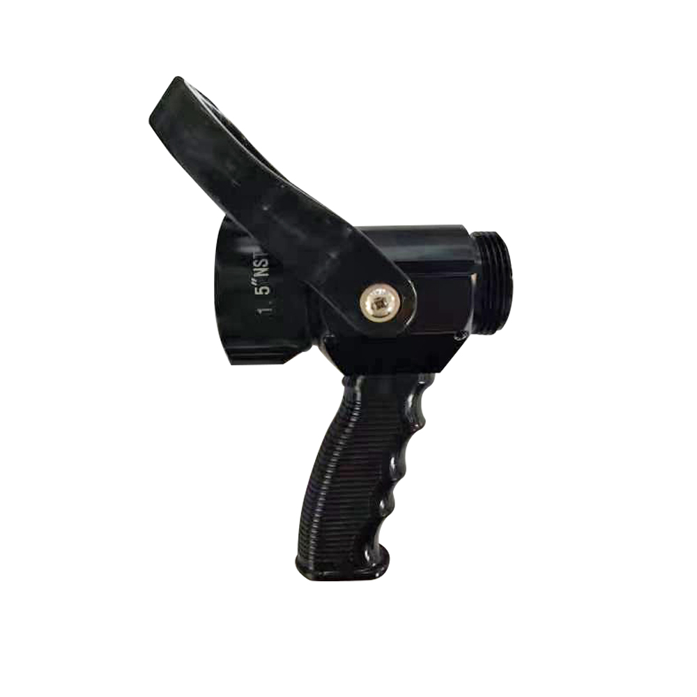 1.5" Nozzle attachment, Aluminum, Pistol Grip, with ball shutoff handle lever, 1.5" Female NST/NH swivel NST x 1.5” male NST/NH, Fast - Image 2